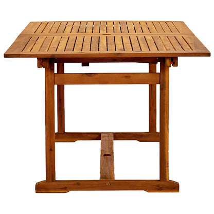 vidaXL Ensemble de salle à manger de jardin 5 pcs en bois d'acacia massif et textilène