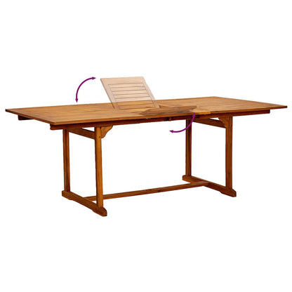 vidaXL Ensemble de salle à manger de jardin 5 pcs en bois d'acacia massif et textilène