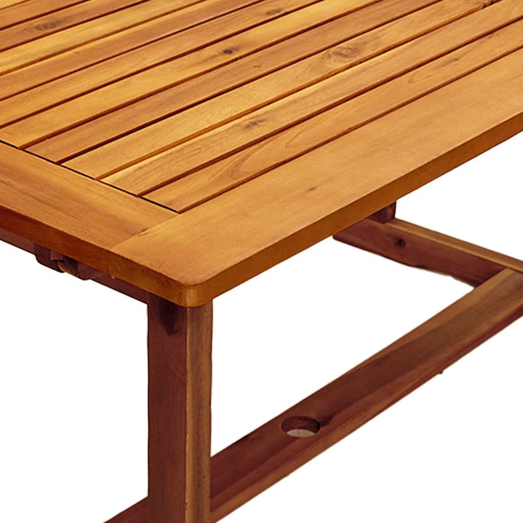 vidaXL Ensemble de salle à manger de jardin 5 pcs en bois d'acacia massif et textilène