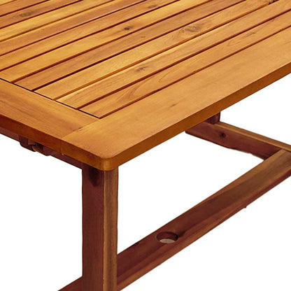 vidaXL Ensemble de salle à manger de jardin 5 pcs en bois d'acacia massif et textilène