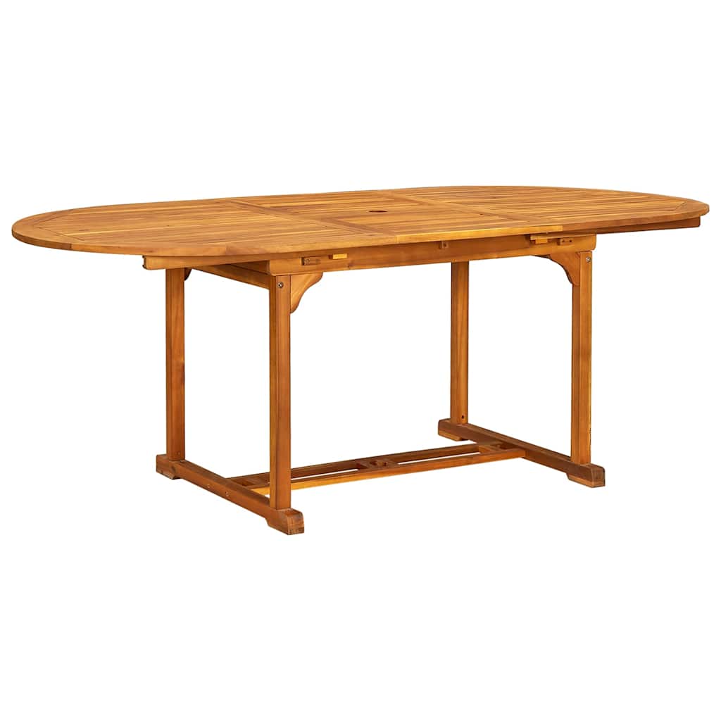 vidaXL Salon de jardin 5 pcs Bois d'acacia massif et textilène
