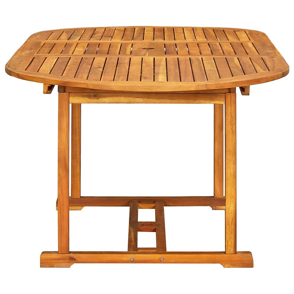 vidaXL Salon de jardin 5 pcs Bois d'acacia massif et textilène