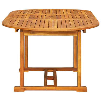 vidaXL Salon de jardin 5 pcs Bois d'acacia massif et textilène