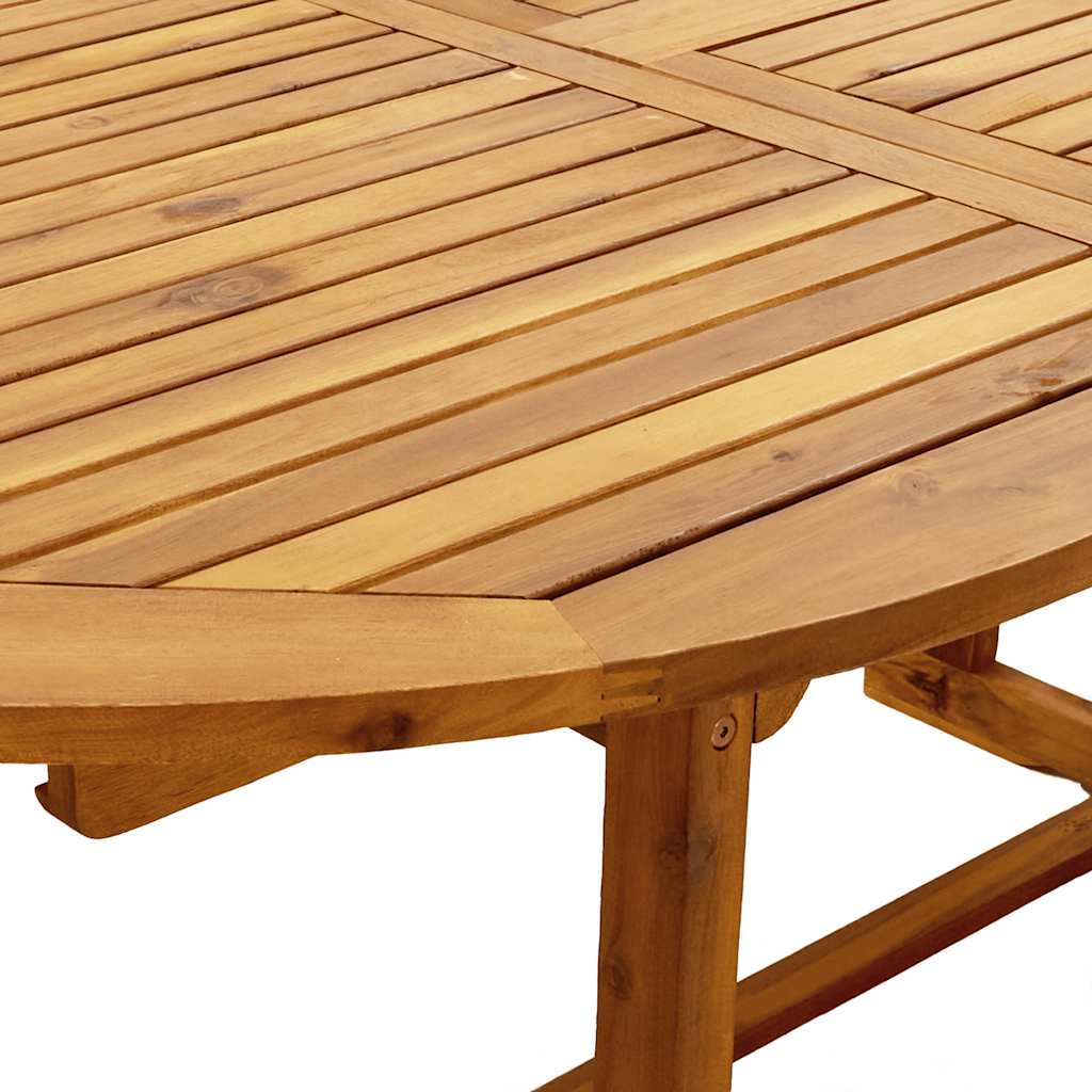 vidaXL Salon de jardin 5 pcs Bois d'acacia massif et textilène
