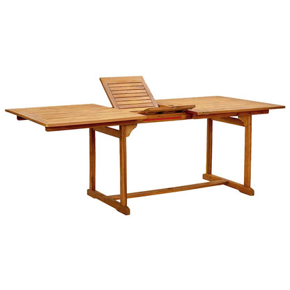 9-tlg. Garten-Essgruppe Massivholz Akazie und Textilene