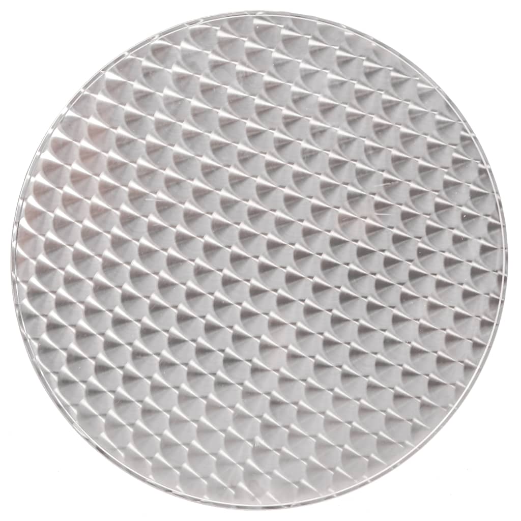 vidaXL Table de bar d'extérieur réglable en hauteur Ø59,5x70/114,5 cm Aluminium