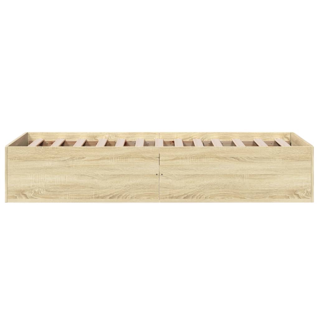Bettgestell Sonoma-Eiche 90x190 cm Holzwerkstoff