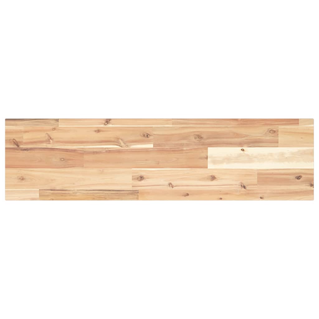 vidaXL Schweberegale 2 Stk. 80x20x2 cm Massivholz Akazie Unbehandelt
