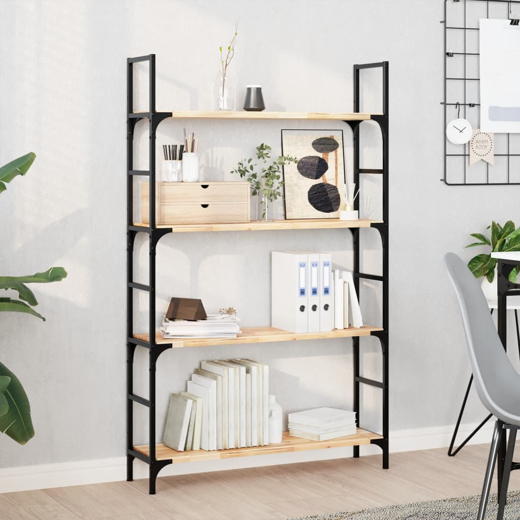 vidaXL Schweberegale 2 Stk. 80x20x2 cm Massivholz Akazie Unbehandelt