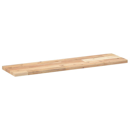 vidaXL Schweberegale 3 Stk. 80x20x2 cm Massivholz Akazie Unbehandelt