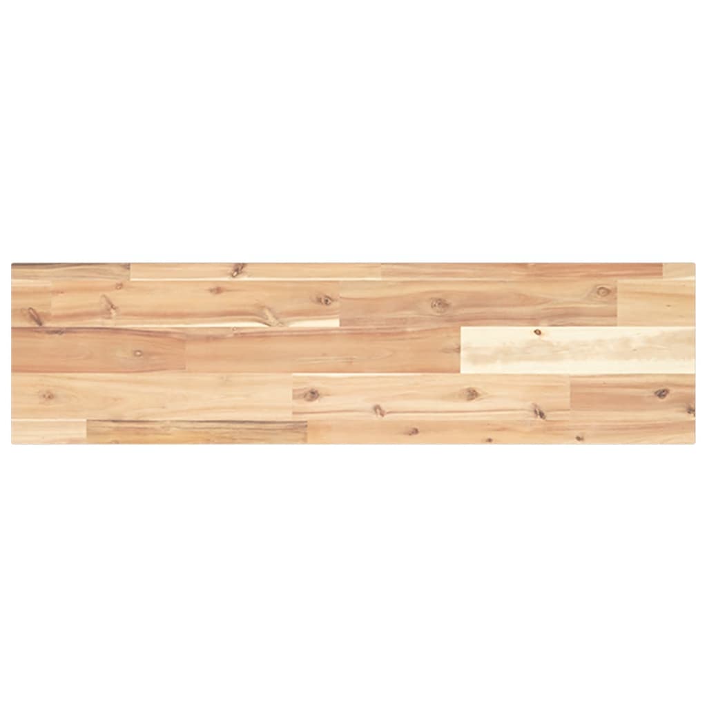 vidaXL Schweberegale 2 Stk. 100x20x2 cm Massivholz Akazie Unbehandelt