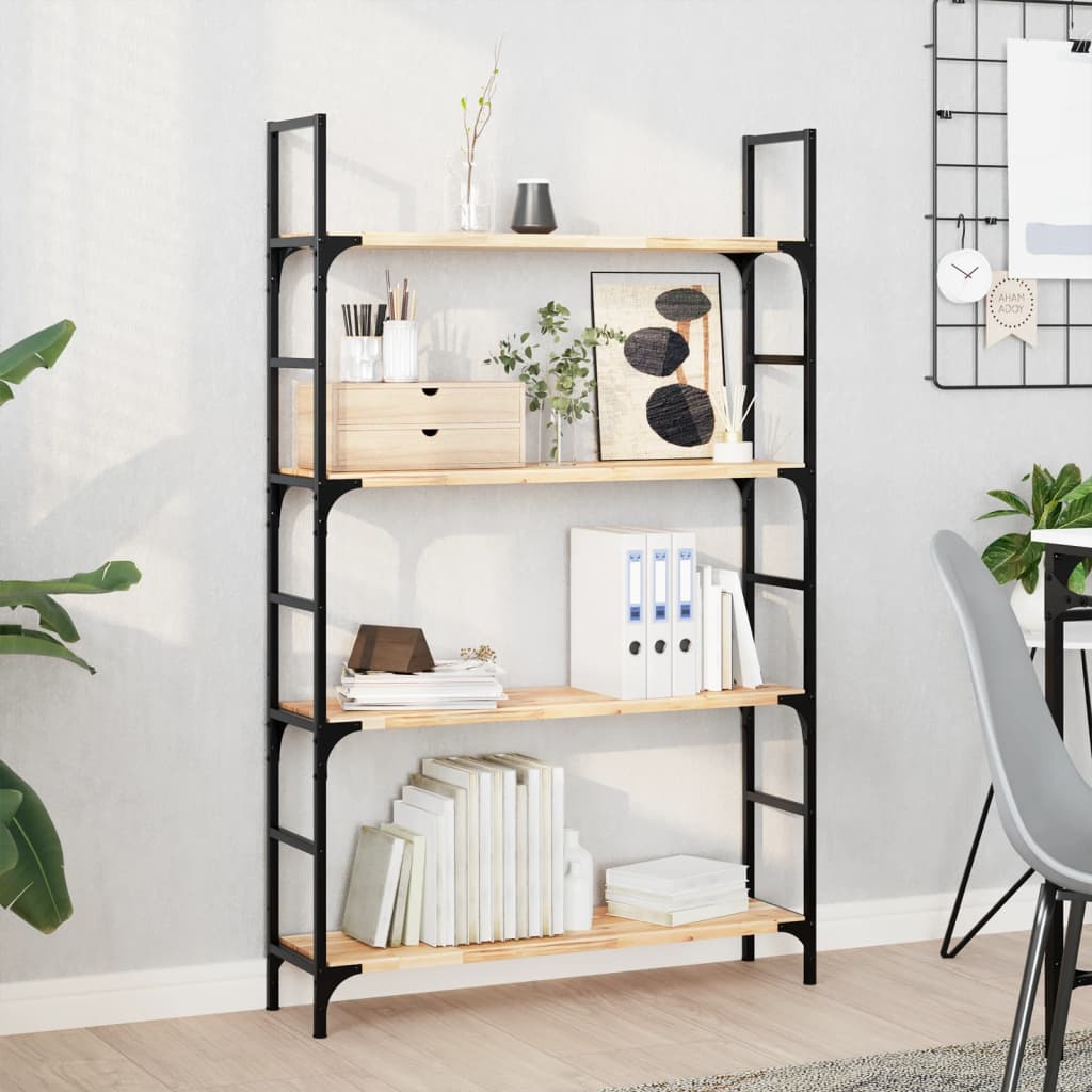 vidaXL Schweberegale 2 Stk. 100x20x2 cm Massivholz Akazie Unbehandelt