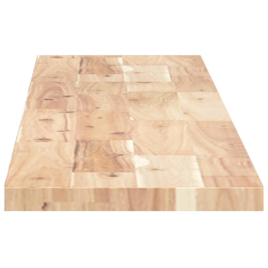 vidaXL Schweberegale 2 Stk. 120x20x2 cm Massivholz Akazie Unbehandelt