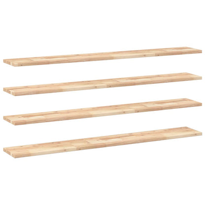 vidaXL Schweberegale 4 Stk. 120x20x2 cm Massivholz Akazie Unbehandelt