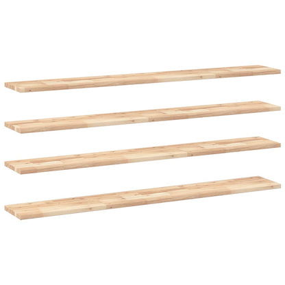 vidaXL Schweberegale 4 Stk. 140x20x2 cm Massivholz Akazie Unbehandelt
