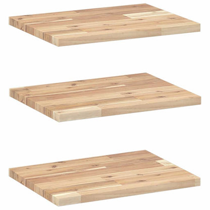 vidaXL Schweberegale 3 Stk. 40x30x2 cm Massivholz Akazie Unbehandelt