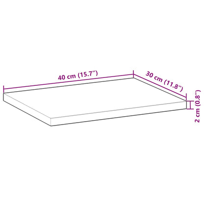 vidaXL Schweberegale 3 Stk. 40x30x2 cm Massivholz Akazie Unbehandelt
