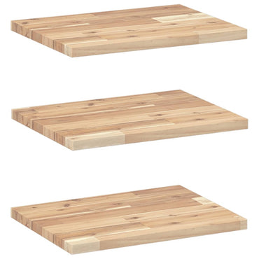 vidaXL Étagères flottantes 3 pcs 60x30x2 cm Bois d'acacia massif non traité