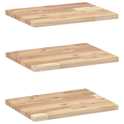vidaXL Étagères flottantes 3 pcs 60x30x2 cm Bois d'acacia massif non traité