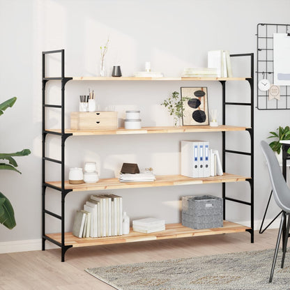 vidaXL Schweberegale 2 Stk. 120x40x2 cm Massivholz Akazie Unbehandelt