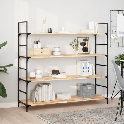 vidaXL Schweberegale 3 Stk. 160x40x2 cm Massivholz Akazie Unbehandelt