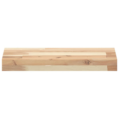 vidaXL Schweberegale 2 Stk. 40x20x4 cm Massivholz Akazie Unbehandelt