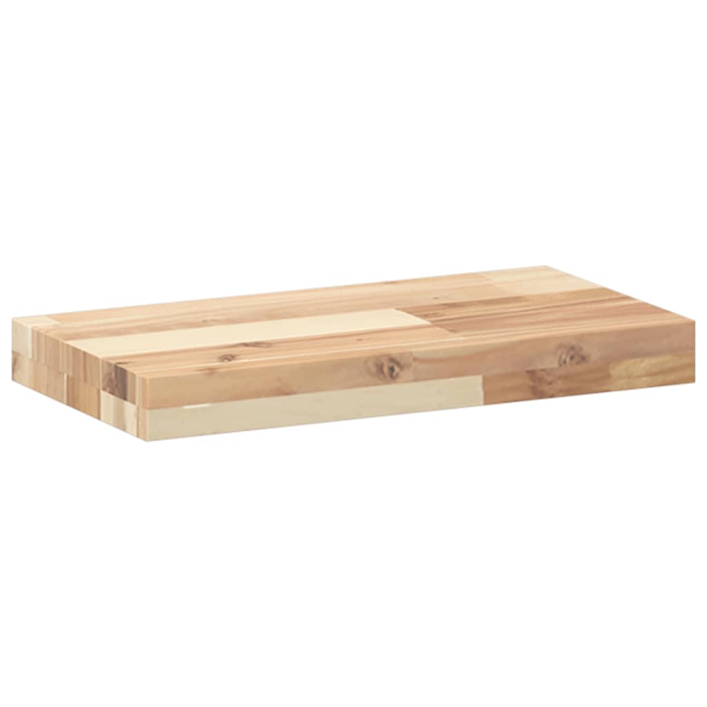 vidaXL Étagères murales 3 pcs 60x20x4 cm Bois d'acacia massif Brut