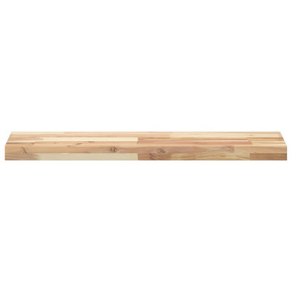vidaXL Schweberegale 3 Stk. 80x20x4 cm Massivholz Akazie Unbehandelt