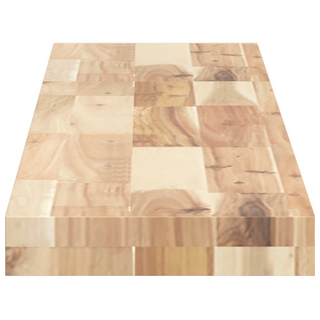 vidaXL Schweberegale 2 Stk. 160x20x4 cm Massivholz Akazie Unbehandelt