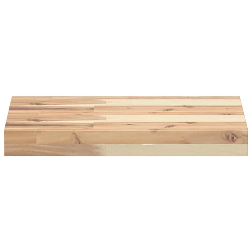 vidaXL Schweberegale 2 Stk. 40x30x4 cm Massivholz Akazie Unbehandelt