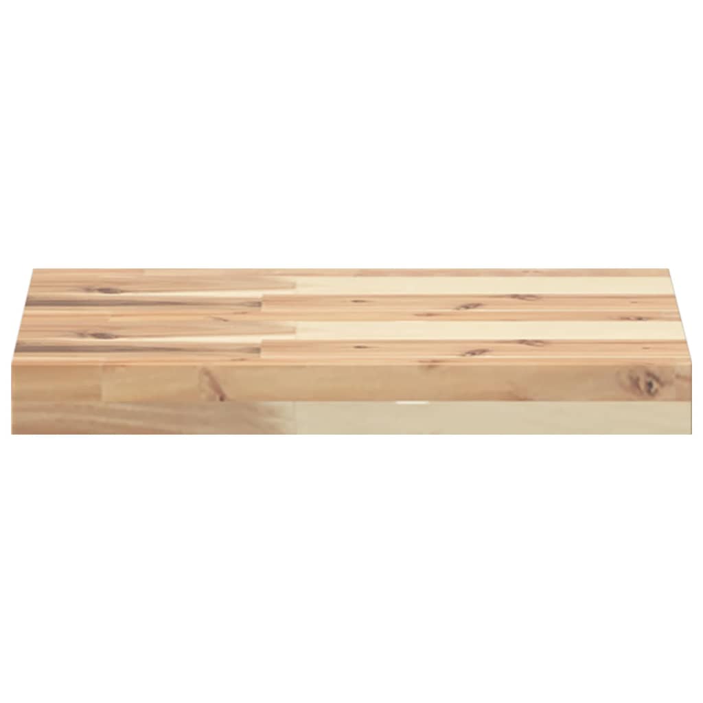 vidaXL Schweberegal 60x30x4 cm Massivholz Akazie Unbehandelt