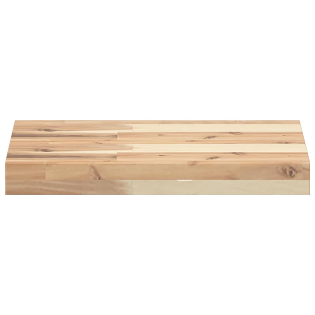vidaXL Schweberegale 3 Stk. 60x30x4 cm Massivholz Akazie Unbehandelt