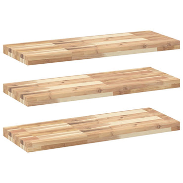 vidaXL Étagères flottantes 3 pcs 100x30x4 cm Bois d'acacia massif non traité