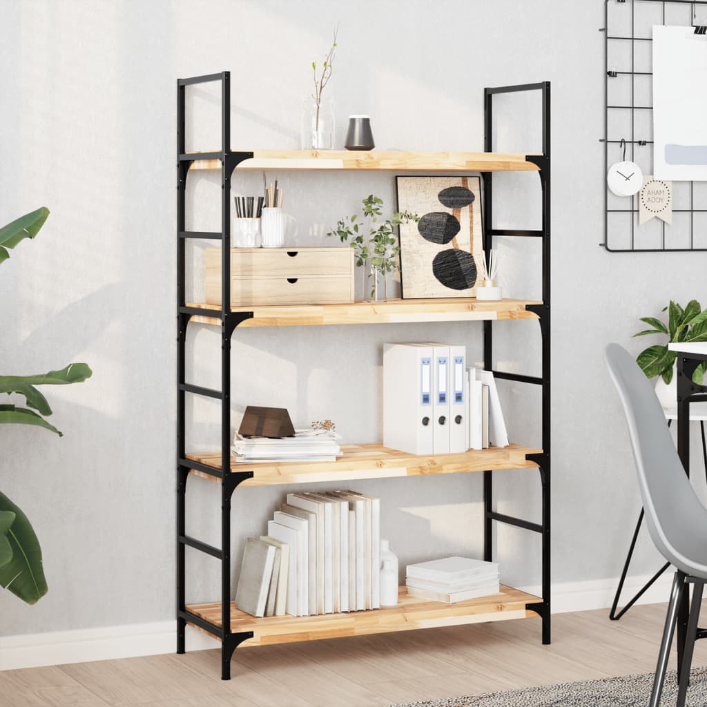 vidaXL Schweberegale 4 Stk. 100x30x4 cm Massivholz Akazie Unbehandelt