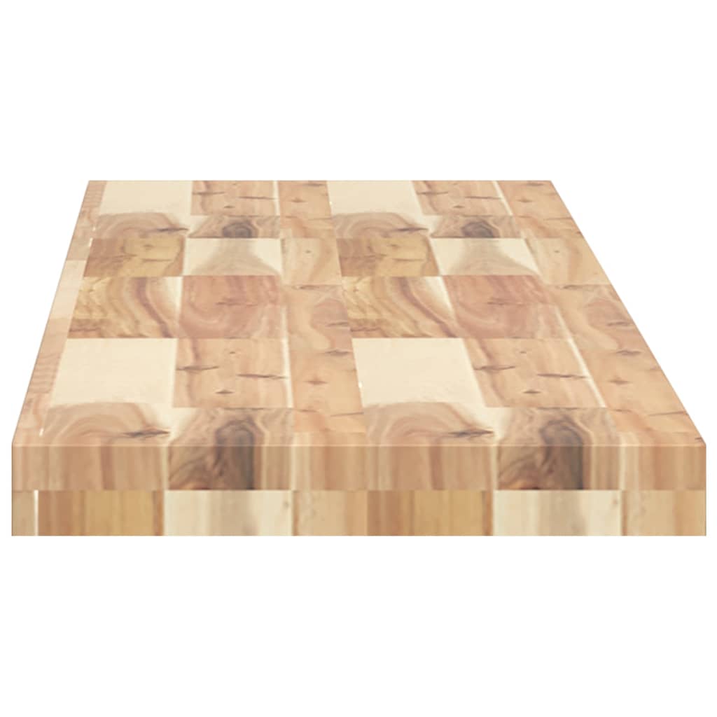 vidaXL Schweberegale 3 Stk. 140x30x4 cm Massivholz Akazie Unbehandelt