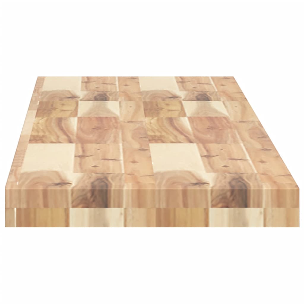 vidaXL Schweberegale 4 Stk. 160x30x4 cm Massivholz Akazie Unbehandelt