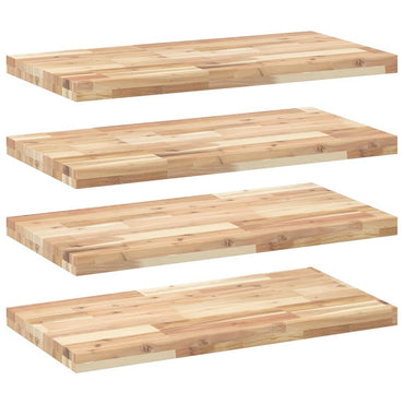 vidaXL Étagères flottantes 4 pcs 100x40x4 cm Bois d'acacia massif non traité