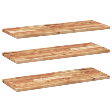 vidaXL Étagères murales 3 pcs 100x30x2 cm Bois d'acacia massif Traité à l'huile