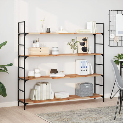vidaXL Schweberegale 2 Stk. 120x30x2 cm Massivholz Akazie Ölbehandelt