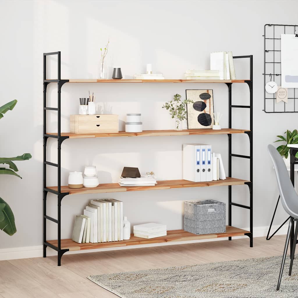 vidaXL Schweberegale 2 Stk. 140x30x2 cm Massivholz Akazie Ölbehandelt