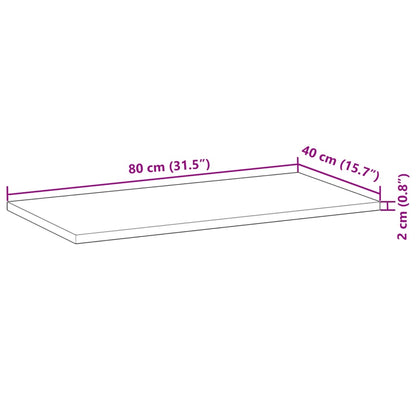 vidaXL Schweberegale 3 Stk. 80x40x2 cm Massivholz Akazie Ölbehandelt
