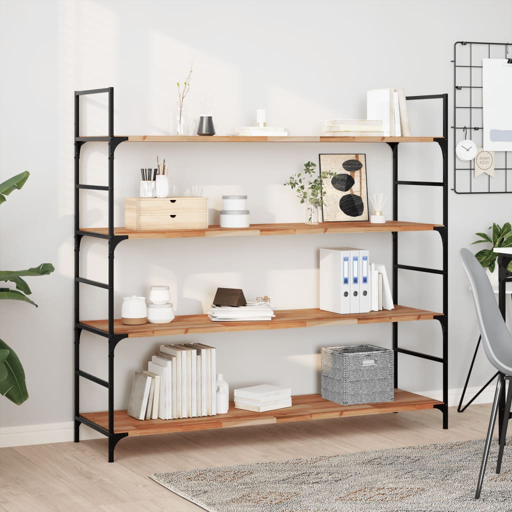 vidaXL Schweberegale 3 Stk. 120x40x2 cm Massivholz Akazie Ölbehandelt