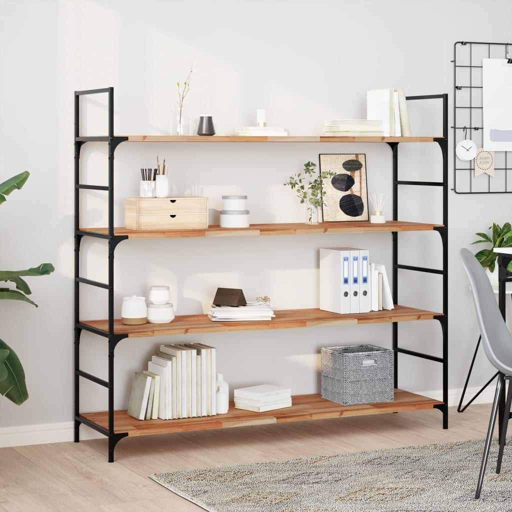vidaXL Schweberegale 3 Stk. 140x40x2 cm Massivholz Akazie Ölbehandelt