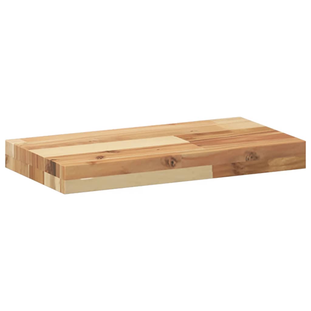 vidaXL Schweberegale 3 Stk. 60x20x4 cm Massivholz Akazie Ölbehandelt