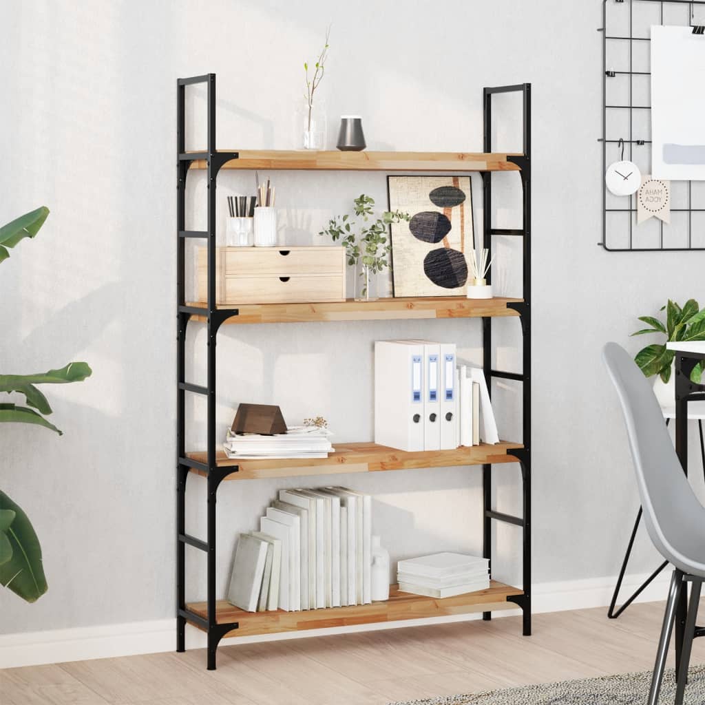 vidaXL Schweberegale 4 Stk. 80x20x4 cm Massivholz Akazie Ölbehandelt