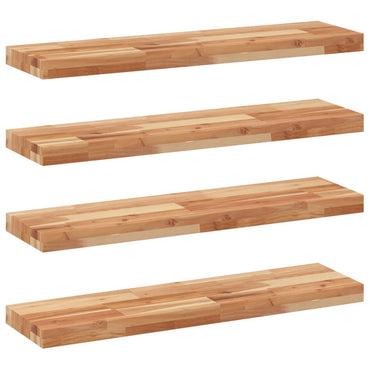 vidaXL Schweberegale 4 Stk. 100x20x4 cm Massivholz Akazie Ölbehandelt