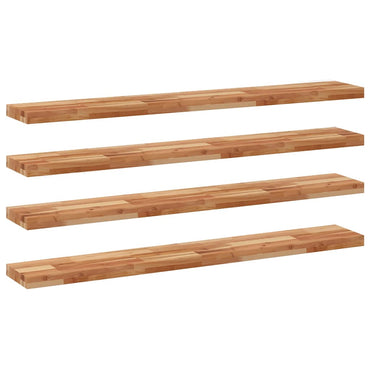 vidaXL Schweberegale 4 Stk. 160x20x4 cm Massivholz Akazie Ölbehandelt