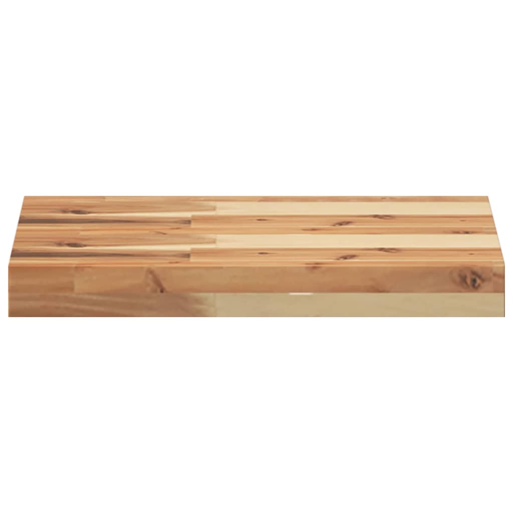 vidaXL Étagères flottantes 2 pcs 60x30x4 cm Bois d'acacia massif Traité à l'huile