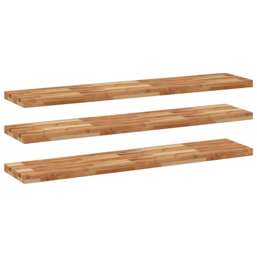 vidaXL Étagères murales 3 pcs 160x30x4 cm Bois d'acacia massif Traité à l'huile