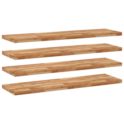 vidaXL Schweberegale 4 Stk. 160x40x4 cm Massivholz Akazie Ölbehandelt
